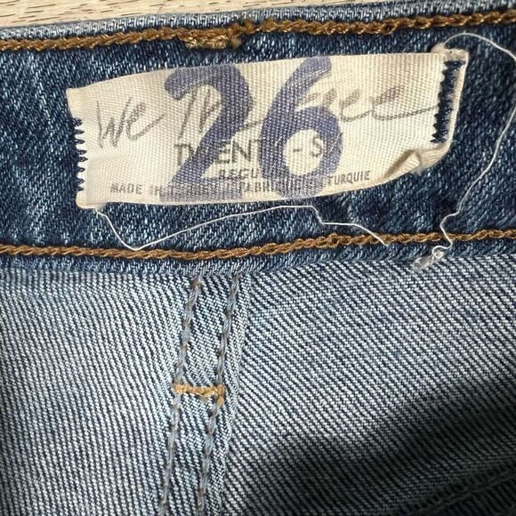 We The Free High Rise Slim Straight Jeans, Intentional Distressed, Women’s 26 - Picture 8 of 11